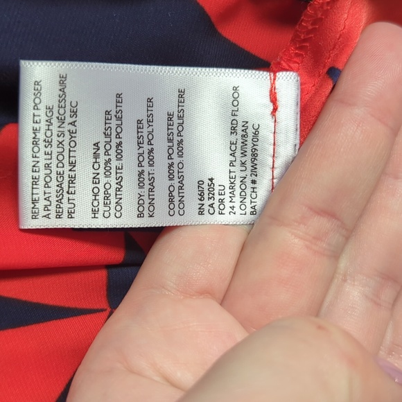 Cute navy and orange summer dress - Picture 9 of 14